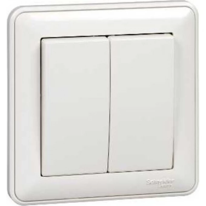 2-клавишный выключатель SCHNEIDER ELECTRIC W59, 10АХ, в сборе, БЕЛЫЙ VS510-252-18 2-клавишный выключатель SCHNEIDER ELECTRIC W59, 10АХ, в сборе, БЕЛЫЙ VS510-252-18
