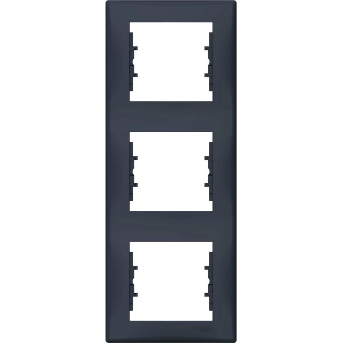 3-постовая рамка SCHNEIDER ELECTRIC SEDNA, вертикальная, ГРАФИТ SDN5801370 3-постовая рамка SCHNEIDER ELECTRIC SEDNA, вертикальная, ГРАФИТ SDN5801370