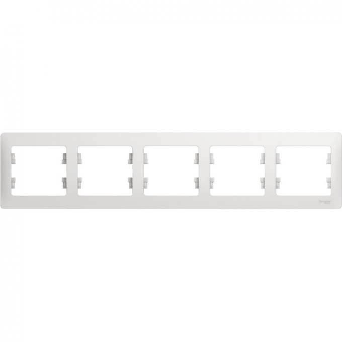 5-постовая рамка SCHNEIDER ELECTRIC GLOSSA, горизонтальная, БЕЛЫЙ GSL000105 5-постовая рамка SCHNEIDER ELECTRIC GLOSSA, горизонтальная, БЕЛЫЙ GSL000105