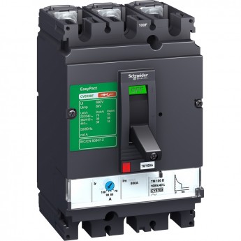 Автоматический выключатель 3P SCHNEIDER ELECTRIC EASYPACT CVS100B 25КА TM63D