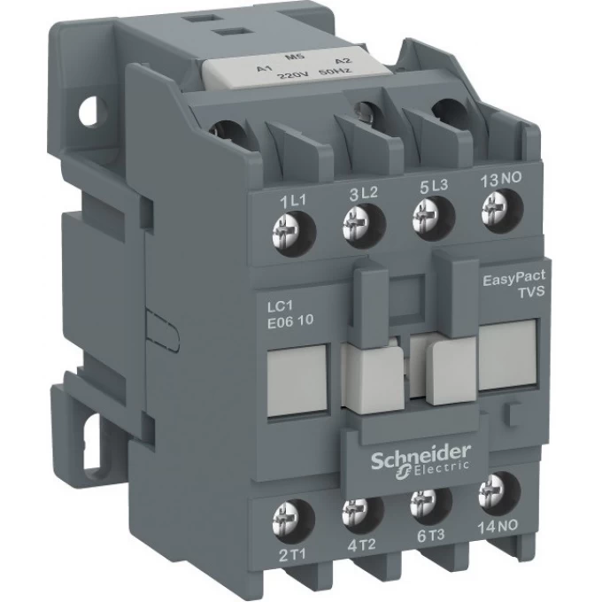 Контактор SCHNEIDER ELECTRIC EASYPACT TVS 1НЗ 9А 400В AC3 220В 50ГЦ LC1E0901M5 Контактор SCHNEIDER ELECTRIC EASYPACT TVS 1НЗ 9А 400В AC3 220В 50ГЦ LC1E0901M5
