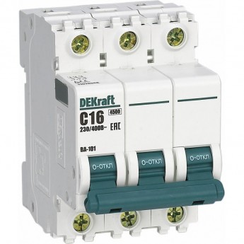 Автоматический выключатель SCHNEIDER ELECTRIC DEKRAFT 3Р 32А х-ка B ВА-101 4,5кА
