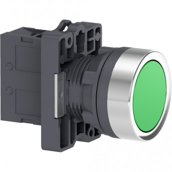 Кнопка SCHNEIDER ELECTRIC HARMONY EASY XA2 с пружинным возвратом, зеленая, 1НO