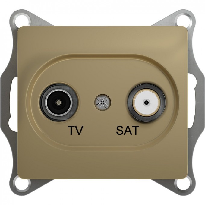 TV+SAT розетка SCHNEIDER ELECTRIC GLOSSA оконечная 1DB, механизм, ТИТАН GSL000497 TV+SAT розетка SCHNEIDER ELECTRIC GLOSSA оконечная 1DB, механизм, ТИТАН GSL000497