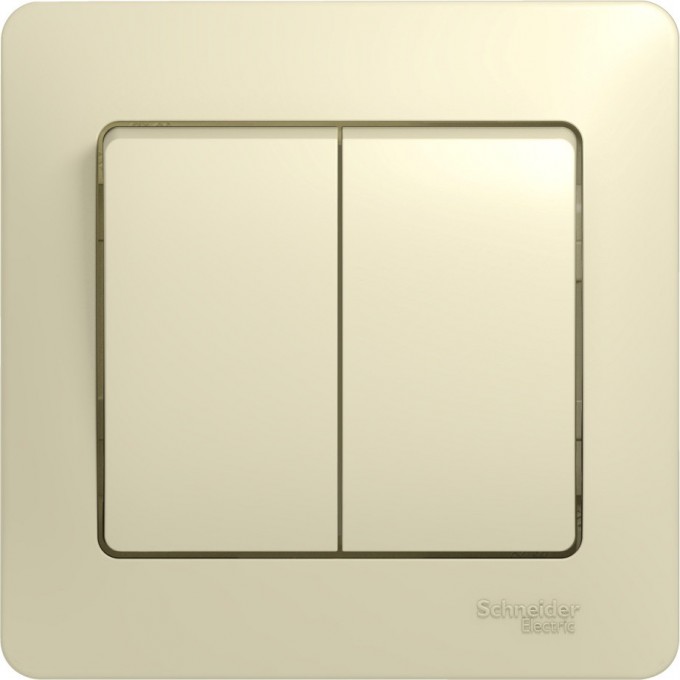 2-клавишный выключатель SCHNEIDER ELECTRIC GLOSSA, сх.5, 10АХ, в сборе, БЕЖЕВЫЙ GSL000252 2-клавишный выключатель SCHNEIDER ELECTRIC GLOSSA, сх.5, 10АХ, в сборе, БЕЖЕВЫЙ GSL000252