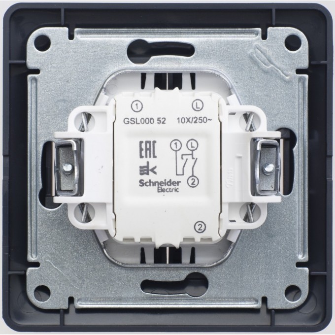 2-клавишный выключатель SCHNEIDER ELECTRIC GLOSSA, сх.5, 10АХ, в сборе, ШОКОЛАД GSL000852 2-клавишный выключатель SCHNEIDER ELECTRIC GLOSSA, сх.5, 10АХ, в сборе, ШОКОЛАД GSL000852