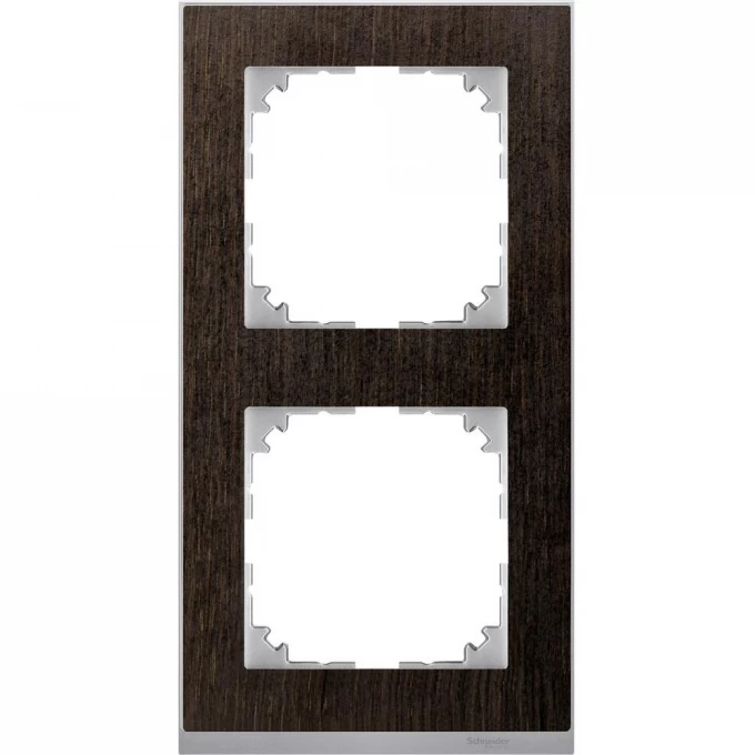 2-постовая рамка SCHNEIDER ELECTRIC MERTEN M-PURE DECOR, ВЕНГЕ/АЛЮМИНИЙ, SM MTN4020-3671 2-постовая рамка SCHNEIDER ELECTRIC MERTEN M-PURE DECOR, ВЕНГЕ/АЛЮМИНИЙ, SM MTN4020-3671