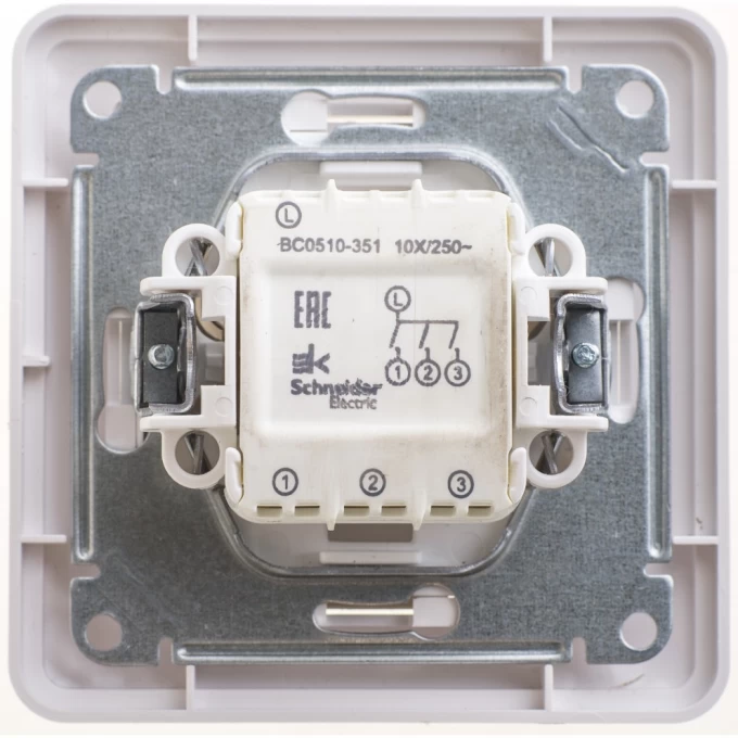 3-клавишный выключатель SCHNEIDER ELECTRIC W59, 10АХ, в сборе, БЕЛЫЙ VS0510-351-18 3-клавишный выключатель SCHNEIDER ELECTRIC W59, 10АХ, в сборе, БЕЛЫЙ VS0510-351-18