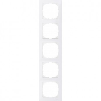 5-постовая рамка SCHNEIDER ELECTRIC MERTEN M-PURE, ПОЛ.БЕЛЫЙ, SM