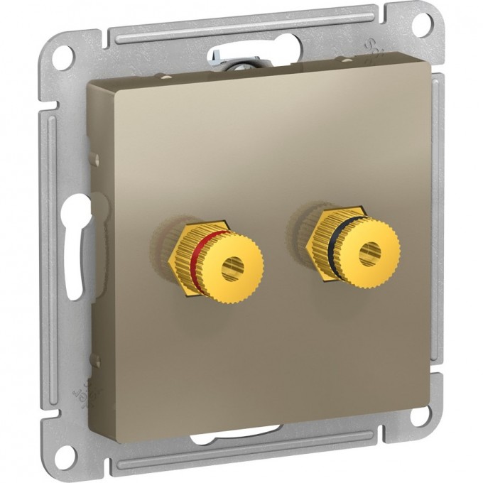 Аудиорозетка SCHNEIDER ELECTRIC ATLASDESIGN двухместная, ШАМПАНЬ ATN000587 Аудиорозетка SCHNEIDER ELECTRIC ATLASDESIGN двухместная, ШАМПАНЬ ATN000587