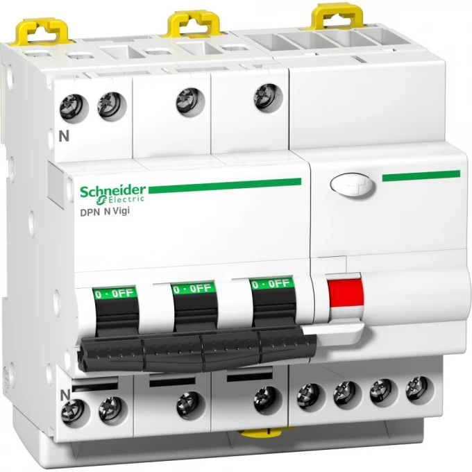 Автоматический выключатель дифференциального тока SCHNEIDER ELECTRIC ACTI 9 DPN N VIGI 4П 6КА 6A C 30МA AC A9D31706 Автоматический выключатель дифференциального тока SCHNEIDER ELECTRIC ACTI 9 DPN N VIGI 4П 6КА 6A C 30МA AC A9D31706