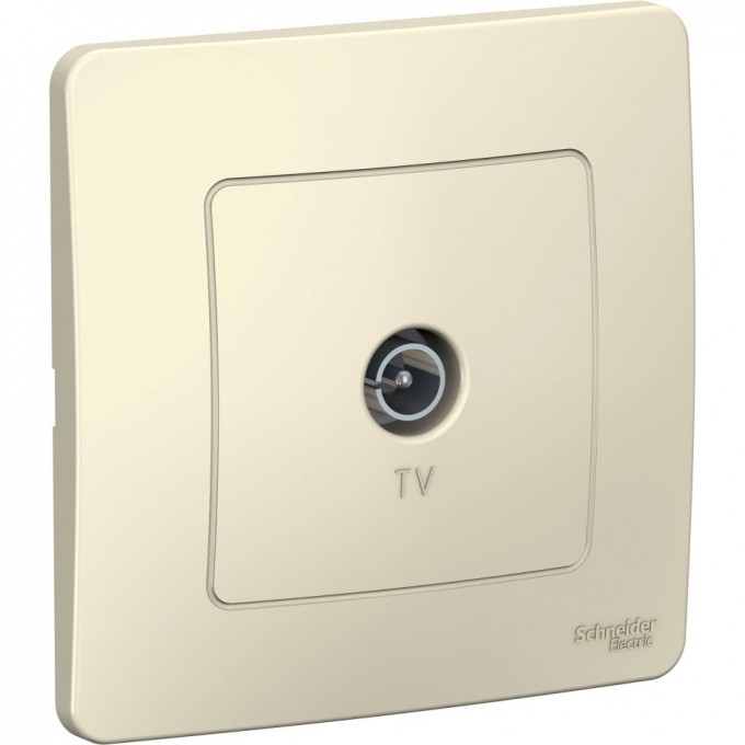 Коннектор ТВ SCHNEIDER ELECTRIC BLANCA, МОЛОЧНЫЙ BLNTS000012 Коннектор ТВ SCHNEIDER ELECTRIC BLANCA, МОЛОЧНЫЙ BLNTS000012