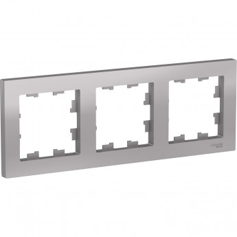 Рамка 3-постовая SCHNEIDER ELECTRIC ATLASDESIGN алюминий