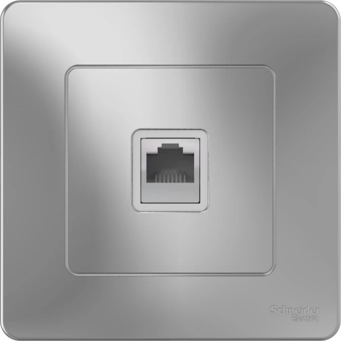 Розетка компьютерная SCHNEIDER ELECTRIC BLANCA с/у, RJ45, кат.5E, АЛЮМИНИЙ BLNIS045003 Розетка компьютерная SCHNEIDER ELECTRIC BLANCA с/у, RJ45, кат.5E, АЛЮМИНИЙ BLNIS045003