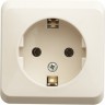 Розетка SCHNEIDER ELECTRIC ЭТЮД с заземлением без шторок 16А 250B, кремовый, Россия PA16-003K