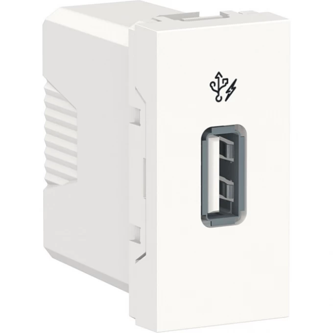 Розетка USB SCHNEIDER ELECTRIC UNICA MODULAR, 5 В / 1000 мА, 1 модуль белый NU342818 Розетка USB SCHNEIDER ELECTRIC UNICA MODULAR, 5 В / 1000 мА, 1 модуль белый NU342818
