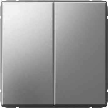 Переключатель 2-клавишный SCHNEIDER ELECTRIC ARTGALLERY GAL000965 (сх. 6/2) 10AX механизм, сталь