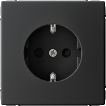 Розетка SCHNEIDER ELECTRIC ARTGALLERY GAL001045 16А с заземлением, шторки, механизм, карбон