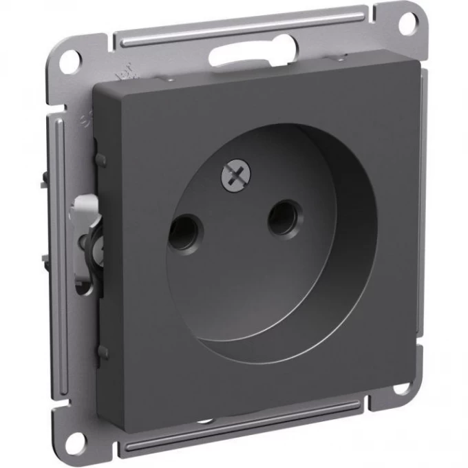 Розетка SCHNEIDER ELECTRIC ATLASDESIGN 16А без заземления/со шторками, механизм, базальт ATN001441 Розетка SCHNEIDER ELECTRIC ATLASDESIGN 16А без заземления/со шторками, механизм, базальт ATN001441