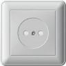 Розетка SCHNEIDER ELECTRIC W59 с заземлением со шторками, 16А, в сборе, слоновая кость RS16-152-28