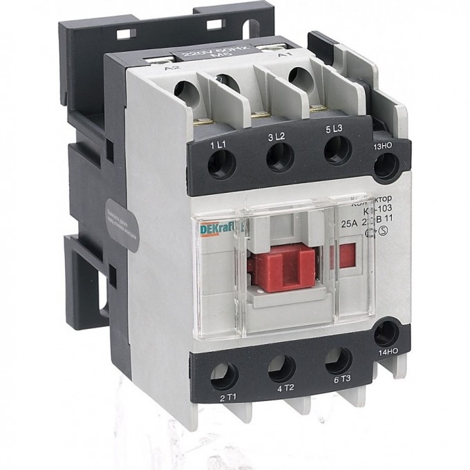 Контактор SCHNEIDER ELECTRIC DEKRAFT 25А 380В АС3 1НО+1НЗ КМ-103 22119DEK Контактор SCHNEIDER ELECTRIC DEKRAFT 25А 380В АС3 1НО+1НЗ КМ-103 22119DEK
