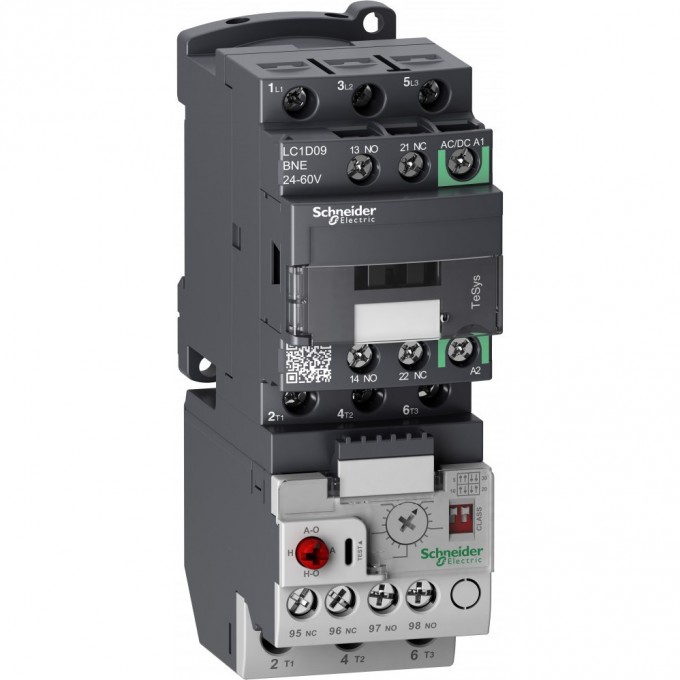 Контактор SCHNEIDER ELECTRIC TESYS D 3P,9A,НО+НЗ, с универсальной катушкой управления 100-250BAC/DC LC1D09KUE Контактор SCHNEIDER ELECTRIC TESYS D 3P,9A,НО+НЗ, с универсальной катушкой управления 100-250BAC/DC LC1D09KUE