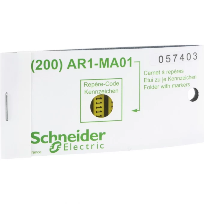 Маркировка SCHNEIDER ELECTRIC, в упаковке 200шт, цифра 1 AR1MA011 Маркировка SCHNEIDER ELECTRIC, в упаковке 200шт, цифра 1 AR1MA011