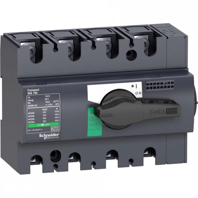 Выключатель-разъединитель SCHNEIDER ELECTRIC COMPACT INS125 4P 28911 Выключатель-разъединитель SCHNEIDER ELECTRIC COMPACT INS125 4P 28911